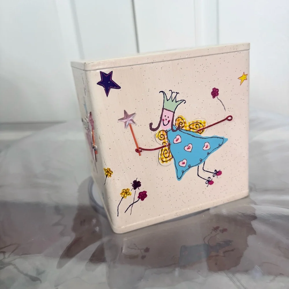 Vintage 90’s LAURA ASHLEY Whimsical Fairy Tissue Box Cover